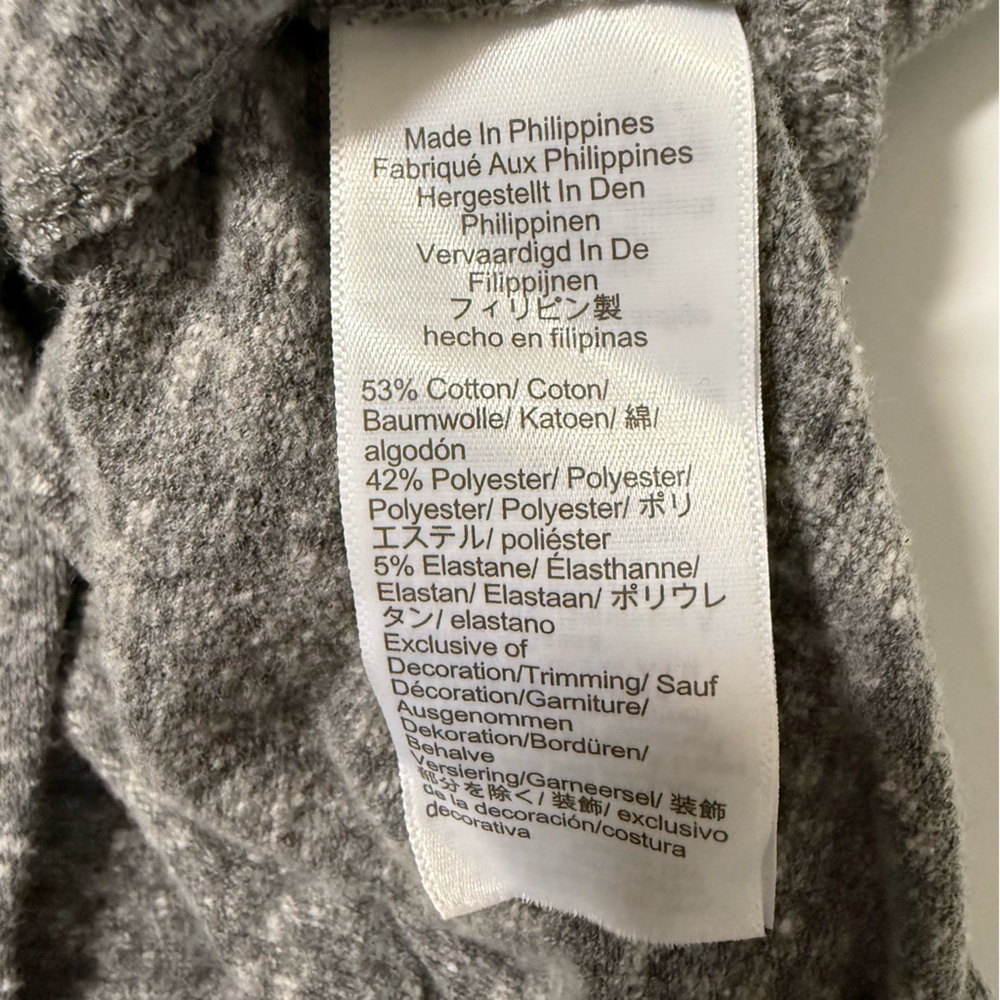 Madewell Wrap Thong Bodysuit in Heather Smoke XXL - Picture 5 of 8